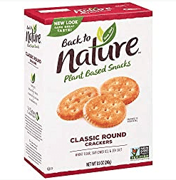 Back To Nature B&G Foods Plant Based Crackers