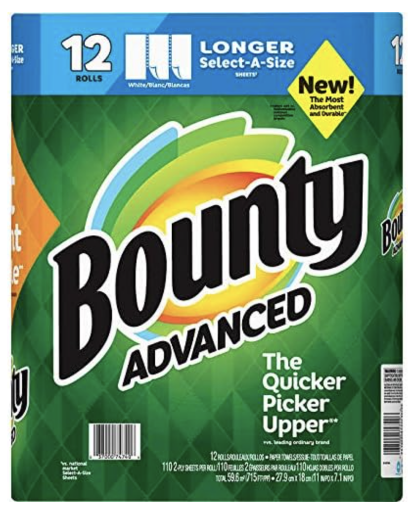 Bounty Advanced Durable 2X Absorbent"Select-A-Size" Paper Towels