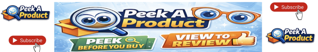 YouTube Peek A Product Channel Banner